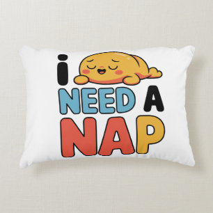 Coussins Décoratifs Drôle Besoin D'une Sieste Mignon Dessin Animé Endo