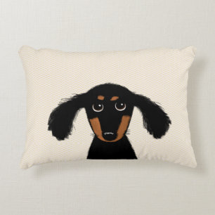 Coussins Décoratifs Drôle de chiot teckel à longs poils Mignon chien