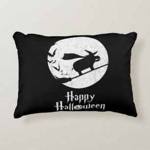 Coussins Décoratifs Drôle Halloween Costume sorcière Hippo Lover cadea