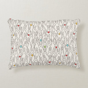 Coussins Décoratifs Drôle lapin cousu motif