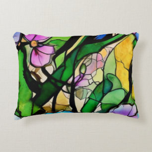 Coussins Décoratifs Du verre tendu. Art floral moderne.