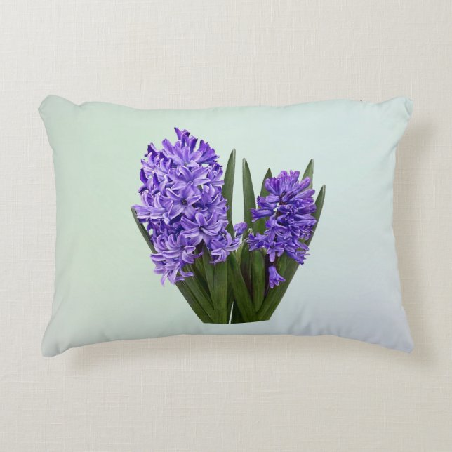 Coussins Décoratifs Duo de Jacinthe Pourpre (Devant)