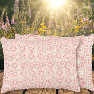 Coussins Décoratifs Durable Délice rouge clair et beige à motifs