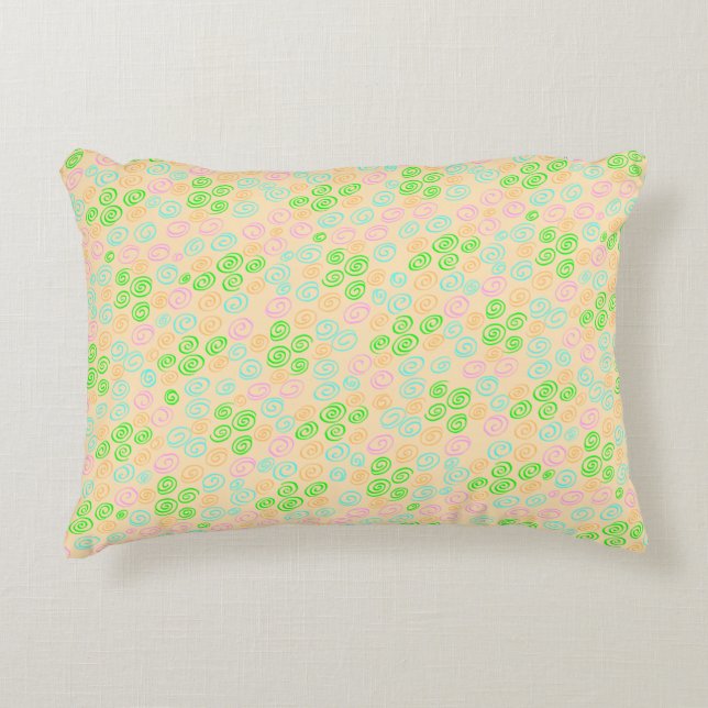 Coussins Décoratifs Earth Tone Swirl Pattern (Devant)