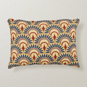 Coussins Décoratifs Echelles De Poisson Égyptiennes : Motif Sans Fil.