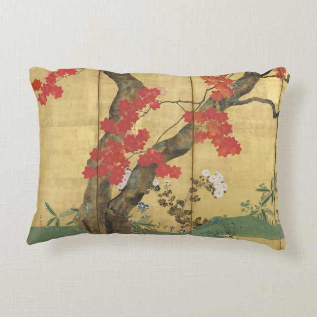 Coussins Décoratifs Écran cerise et érable-Hōitsu (Dos)