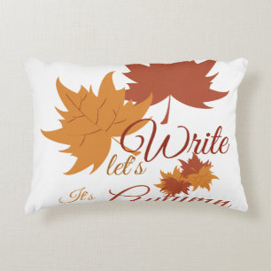 Coussins Décoratifs Écrivons, c'est l'automne