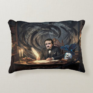 Coussins Décoratifs Edgar A. Poe composant Le Corbeau dans des rêves g