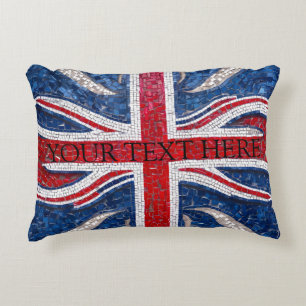 Coussins Décoratifs Effet de mosaïque du drapeau du Royaume-Uni