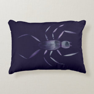 Coussins Décoratifs Éffrayant Halloween violet Spider Art