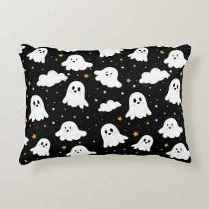 Coussins Décoratifs Éffrayant mignon Halloween Ghost Nuageux Star Sky