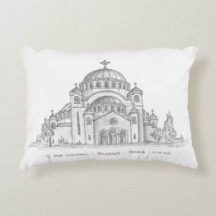 Coussins Décoratifs Église Saint-Sava, Belgrade, Serbie