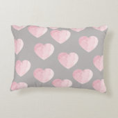 Coussins Décoratifs élégant couleur rose clair amour coeur motif (Dos)