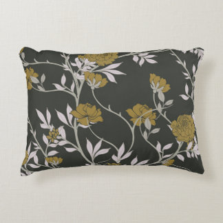 Coussins Décoratifs Elégant fleuri : design motif vintage.