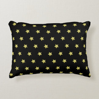 Coussins Décoratifs Elégant Motif Gold & Black Star