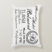 Coussins Décoratifs Élégant noir et blanc bébé garde-bébé (Devant(Vertical))