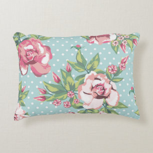 Coussins Décoratifs Elégant vintage féminin moderne motif point floral