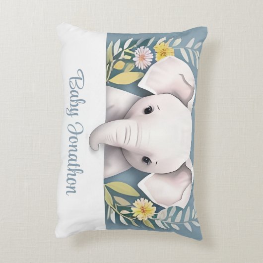Coussins Décoratifs Eléphant bébé doux (Dos(Vertical))