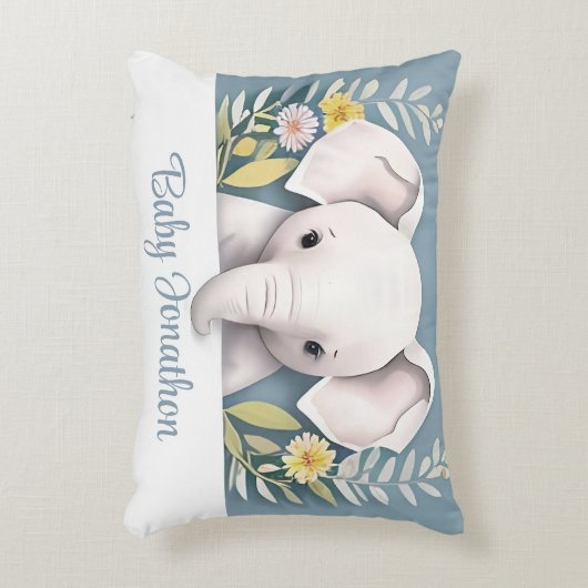 Coussins Décoratifs Eléphant bébé doux (Devant(Vertical))