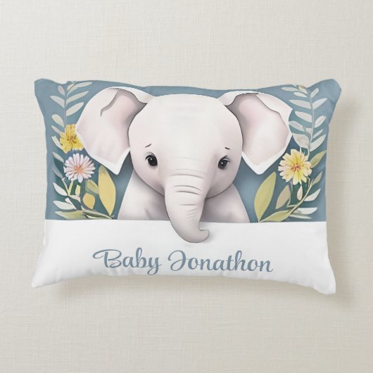 Coussins Décoratifs Eléphant bébé doux (Dos)