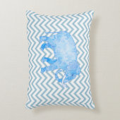 Coussins Décoratifs Eléphant bleu à motif Chevron (Devant(Vertical))