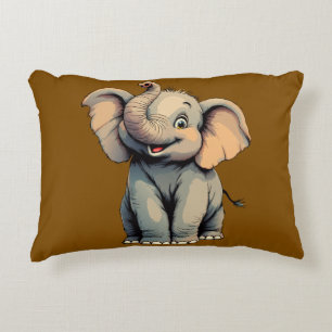 Coussins Décoratifs Éléphant de bébé adorable
