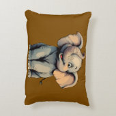 Coussins Décoratifs Éléphant de bébé adorable (Dos(Vertical))