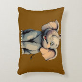 Coussins Décoratifs Éléphant de bébé adorable (Devant(Vertical))