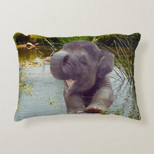 Coussins Décoratifs Éléphant et eau
