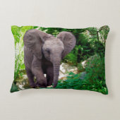 Coussins Décoratifs Eléphant et jungle (Dos)