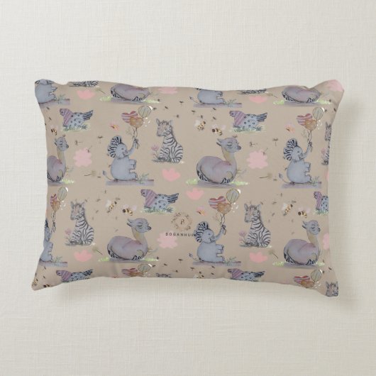 Coussins Décoratifs "Eleze Elephant & Polka Hen" Boganhues (Dos)