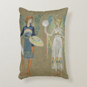 Coussins Décoratifs Elfes et peintres de fées, de "The Snowman" 1899