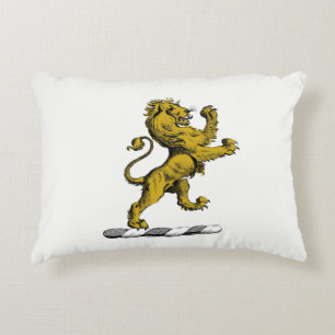 Coussins Décoratifs Emblème de crête de lion debout héraldique C