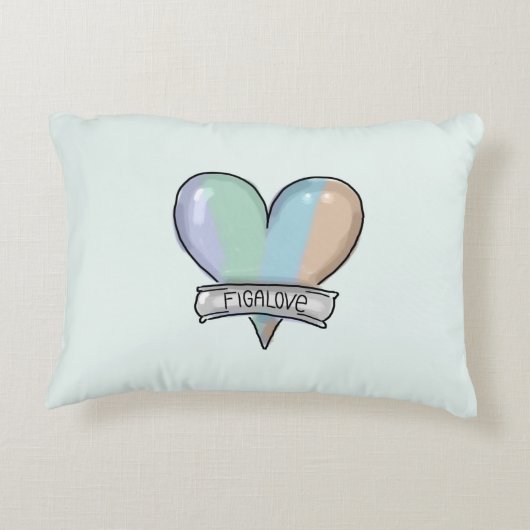 Coussins Décoratifs Emerald Green Figaro accent pillow (Dos)