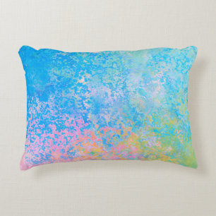 Coussins Décoratifs Encre d'alcool peinte Neon Pastel Sky Abstraite