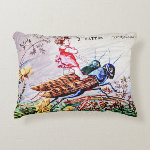 Coussins Décoratifs Enfants Riding Grasshoppers