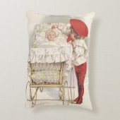Coussins Décoratifs Enfants victoriens vintage, enfant et bébé dans un (Dos(Vertical))