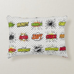 Coussins Décoratifs Ensemble abstrait d'objets pop art sur un dossier