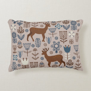 Coussins Décoratifs Ensemble d'éléments floraux de style scandinave,