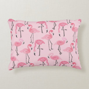 Coussins Décoratifs Ensemble Flamant rose rose, Motif d'été tropical.