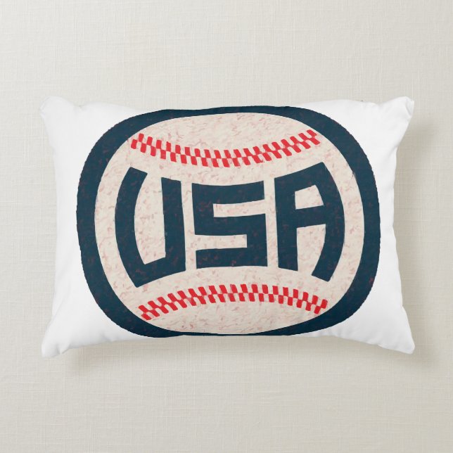 Coussins Décoratifs Équipe de baseball USA (Devant)