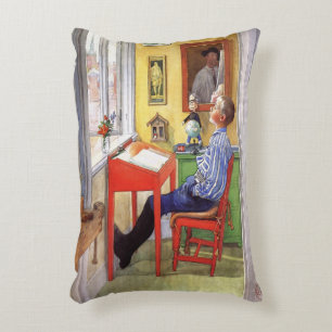 Coussins Décoratifs Esbjorn faisant ses devoirs par Carl Larsson