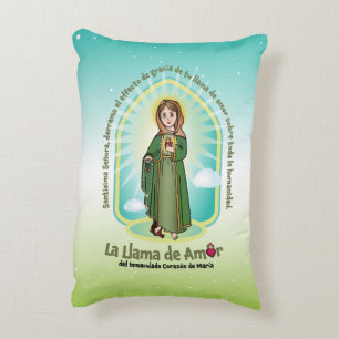 Coussins Décoratifs Espagnol GRN Bg Enfants FOL Marie Icône + Prière d