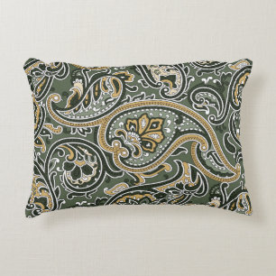 Coussins Décoratifs Ethnique Orientale Paisley, Vintage Sans Couche.