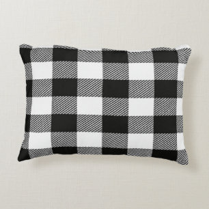 Coussins Décoratifs Étui pour iPhone à carreaux noir et blanc modernes