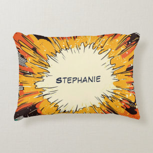 Coussins Décoratifs Explosion d'art pop de style comique (6)