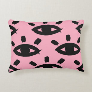 Coussins Décoratifs Eyes Watercolor Brush, Motif Sketch.