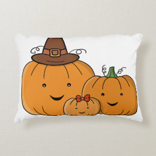 Coussins Décoratifs Famille de citrouilles