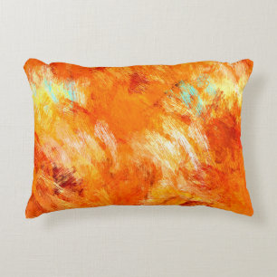 Coussins Décoratifs Faux brosse numérique texture transparente. Colorf