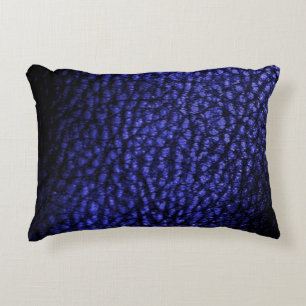 Coussins Décoratifs Faux Chaud Marine Bleu Métallurier